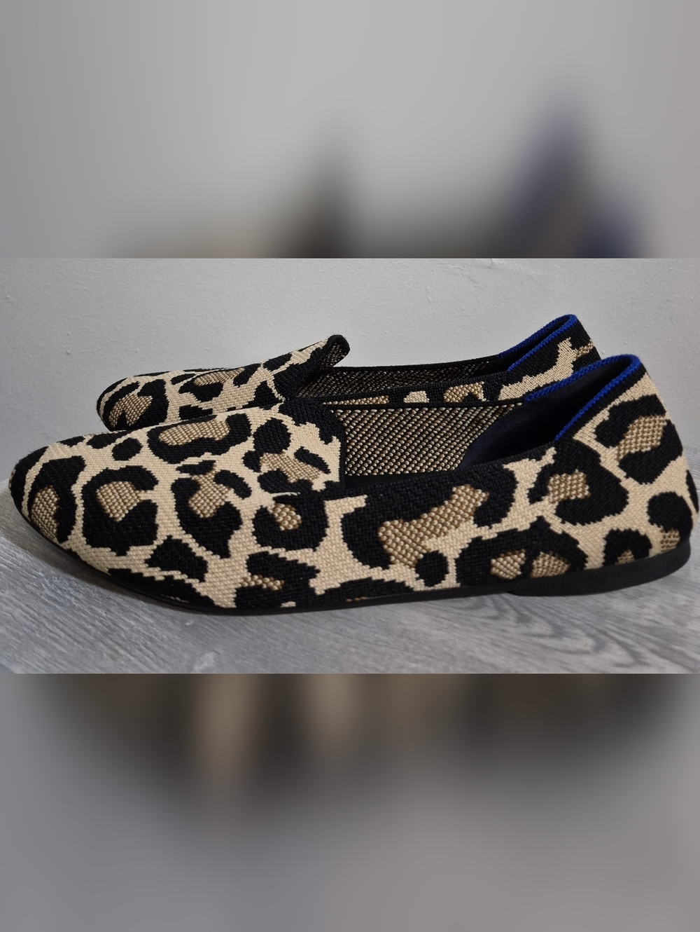 Rothy’s The Almond Loafer Desert Cat Leopard Cheetah Print Size 9.5 - Picture 3 of 7
